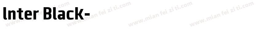 lnter Black字体转换